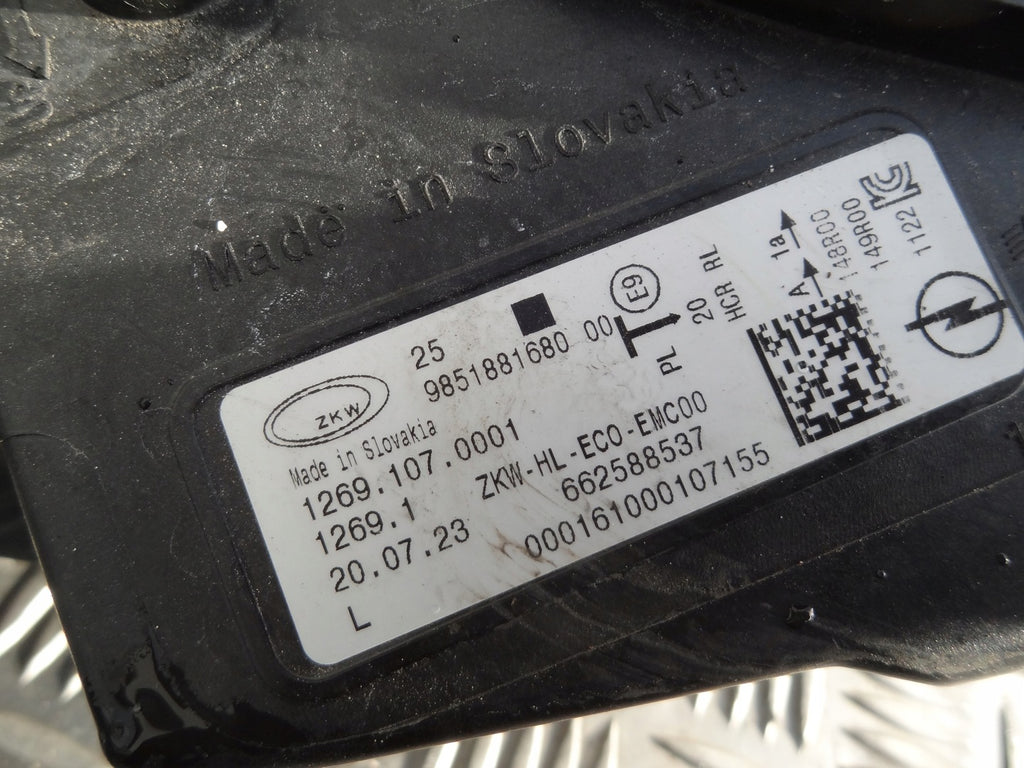Frontscheinwerfer Opel Astra L 9851881680 LED Links Scheinwerfer Headlight SCH5062260588vx