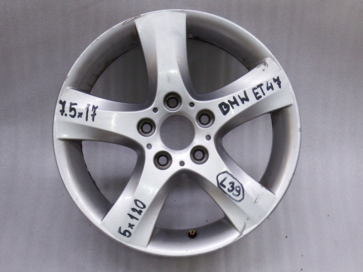 1x Alufelge 17 Zoll 7.5" 5x120 47ET 6775623 BMW 1 E81 E87 Rim Wheel FEL4775274512tw