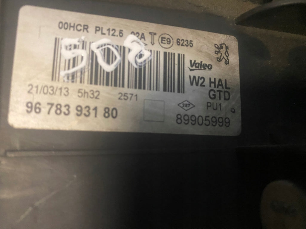 Frontscheinwerfer Peugeot 508 I 9678393180 Links Scheinwerfer Headlight SCH2764008630ju