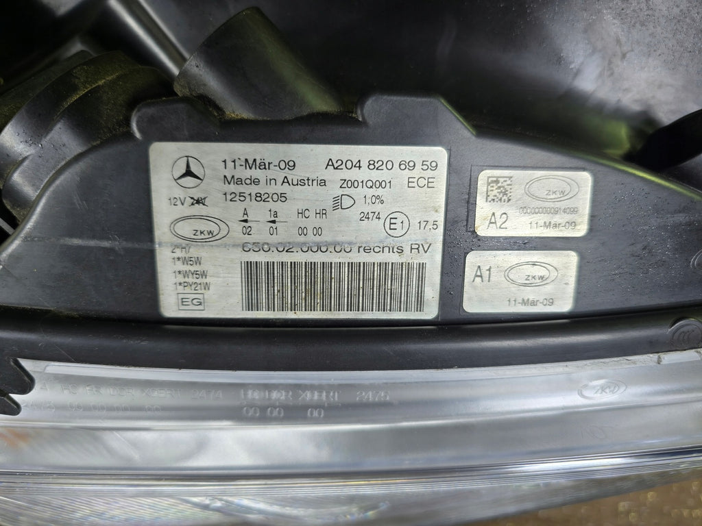 Frontscheinwerfer Mercedes-Benz X204 A2048206959 Rechts Scheinwerfer Headlight SCH3112595382aj