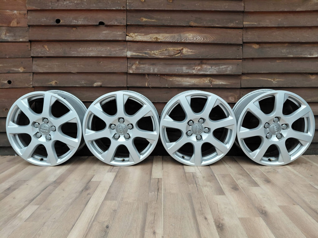 4x Alufelge 17 Zoll 7.0" 5x112 37ET Glanz Silber 8R0601025E Audi Q5 Rim Wheel FEL2934433260uv
