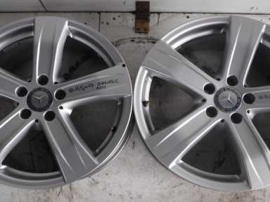 1x Alufelge 18 Zoll 8.5" 5x112 38ET Glanz Silber Mercedes-Benz Rim Wheel