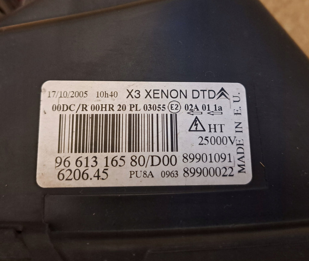 Frontscheinwerfer Citroën C5 II 9661316580 Xenon Rechts Scheinwerfer Headlight