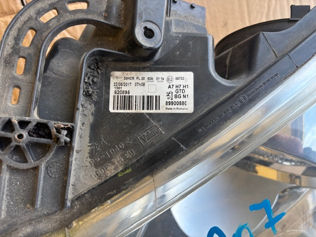 Frontscheinwerfer Peugeot 207 89900880 Links Scheinwerfer Headlight SCH1266153600dt