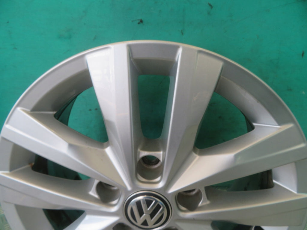 1x Alufelge 16 Zoll 6.5" 5x120 51ET Glanz Silber 7E0601025N VW I Rim Wheel FEL9960408470il