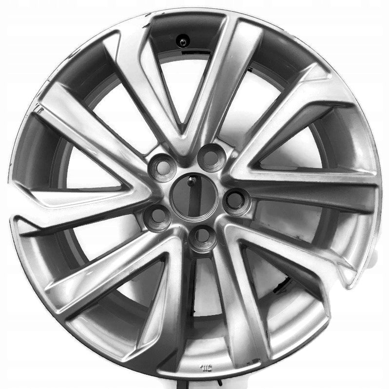 1x Alufelge 17 Zoll 6.5" 5x114.3 30ET Glanz Silber 8880-3 Toyota X Rim Wheel