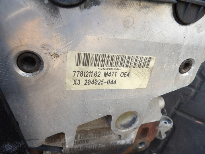 Motor BMW E87 M47T 2.0 163PS Diesel Engine Komplett MOT2500144309ja