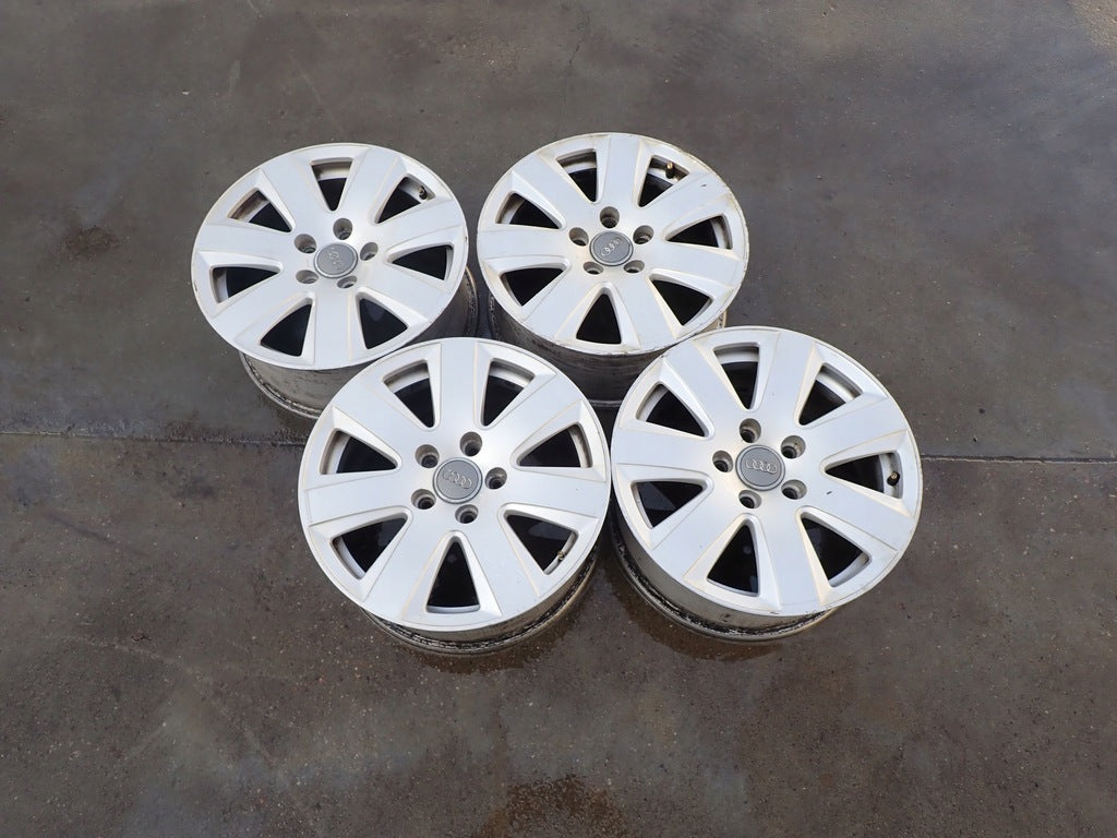 4x Alufelge 16 Zoll 7.5" 5x112 42ET Glanz Silber 4F0601025AN Audi Rim Wheel FEL2075673207fh