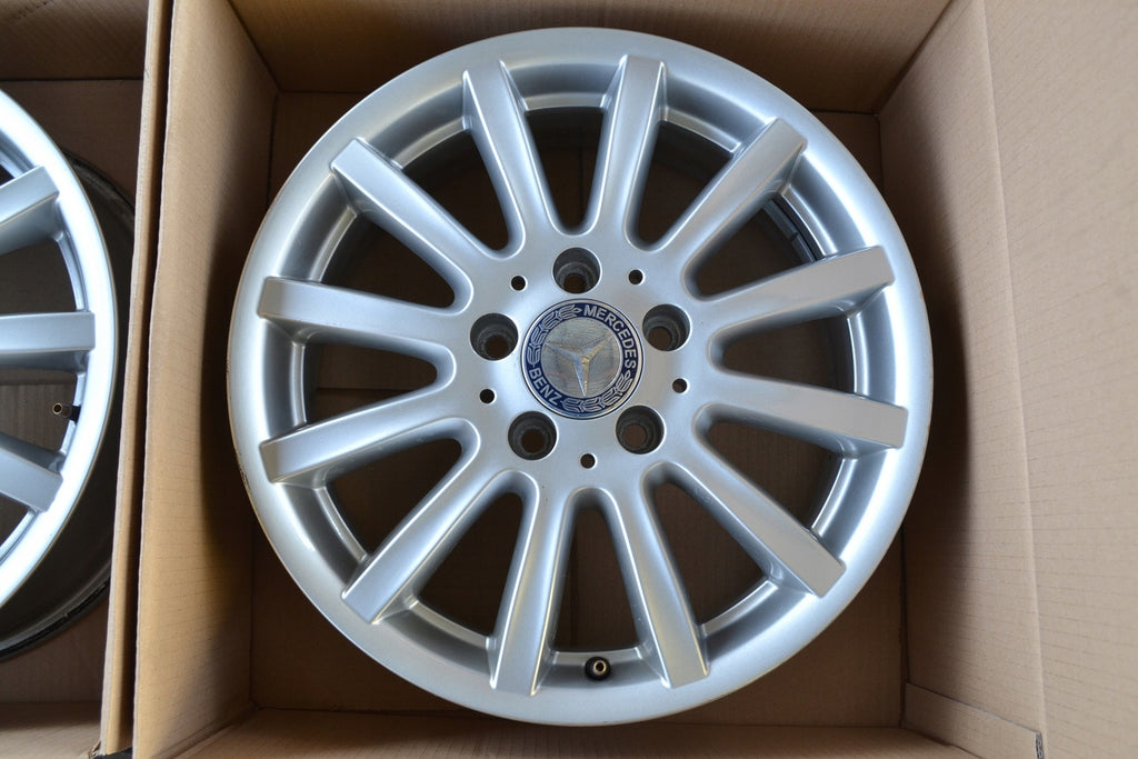 1x Alufelge 16 Zoll 6.0" 5x112 46ET Glanz Silber A1694011302 Mercedes-Benz W245