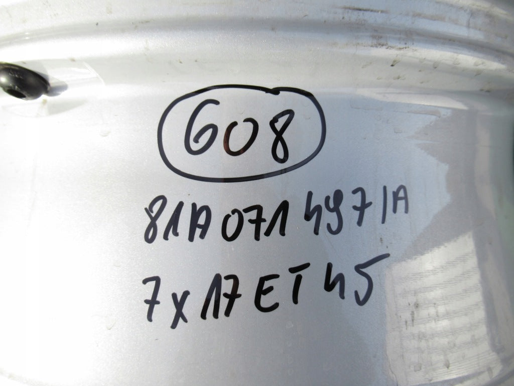 1x Alufelge 17 Zoll 7.0" 5x112 45ET Silber 81A071497A Audi Q2 Rim Wheel FEL5554432470tn