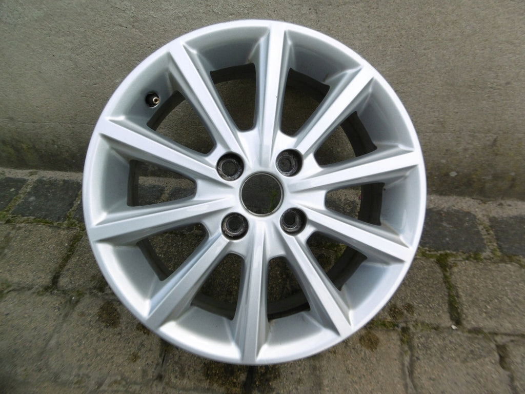 1x Alufelge 16 Zoll 6.5" 4x108 47 5ET H1BC-1007-B1A Ford Fiesta Rim Wheel