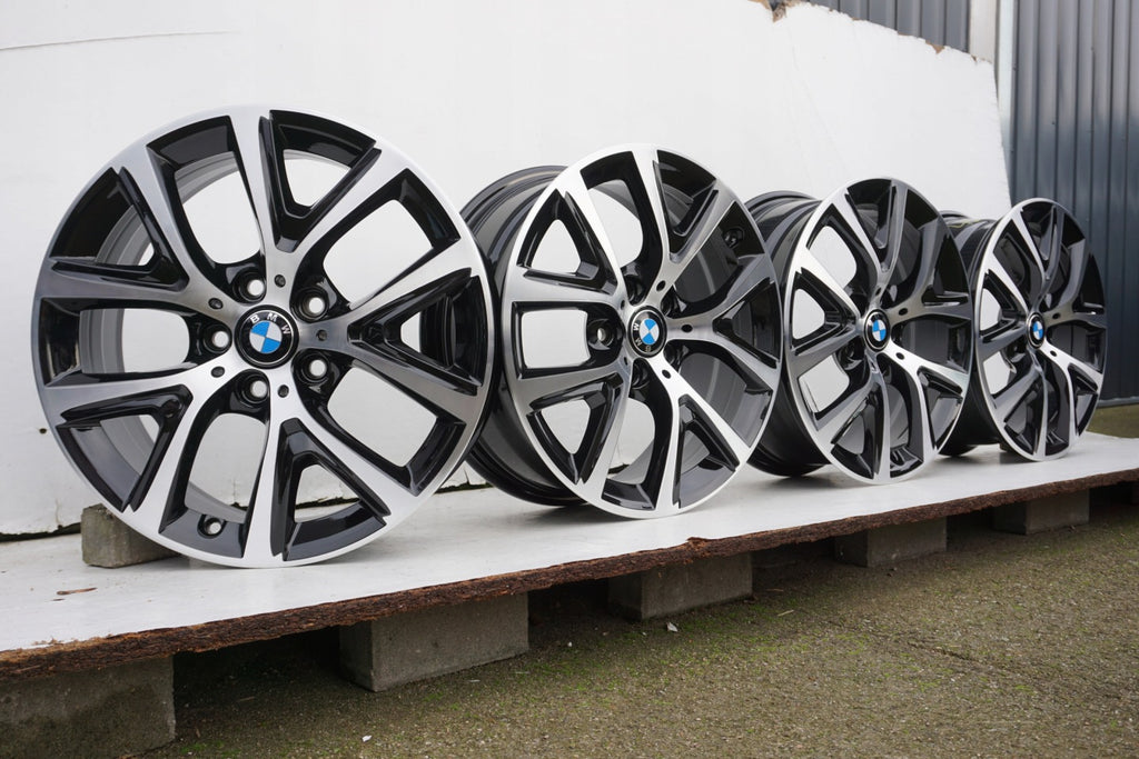4x Alufelge 17 Zoll 6.5" 5x112 39ET Glanz Silber 6856076 BMW Rim Wheel FEL9611552061he
