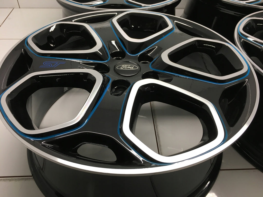 4x Alufelge 18 Zoll 7.5" 5x108 50ET Schwarz Ford S Max Rim Wheel FEL7009945140yy