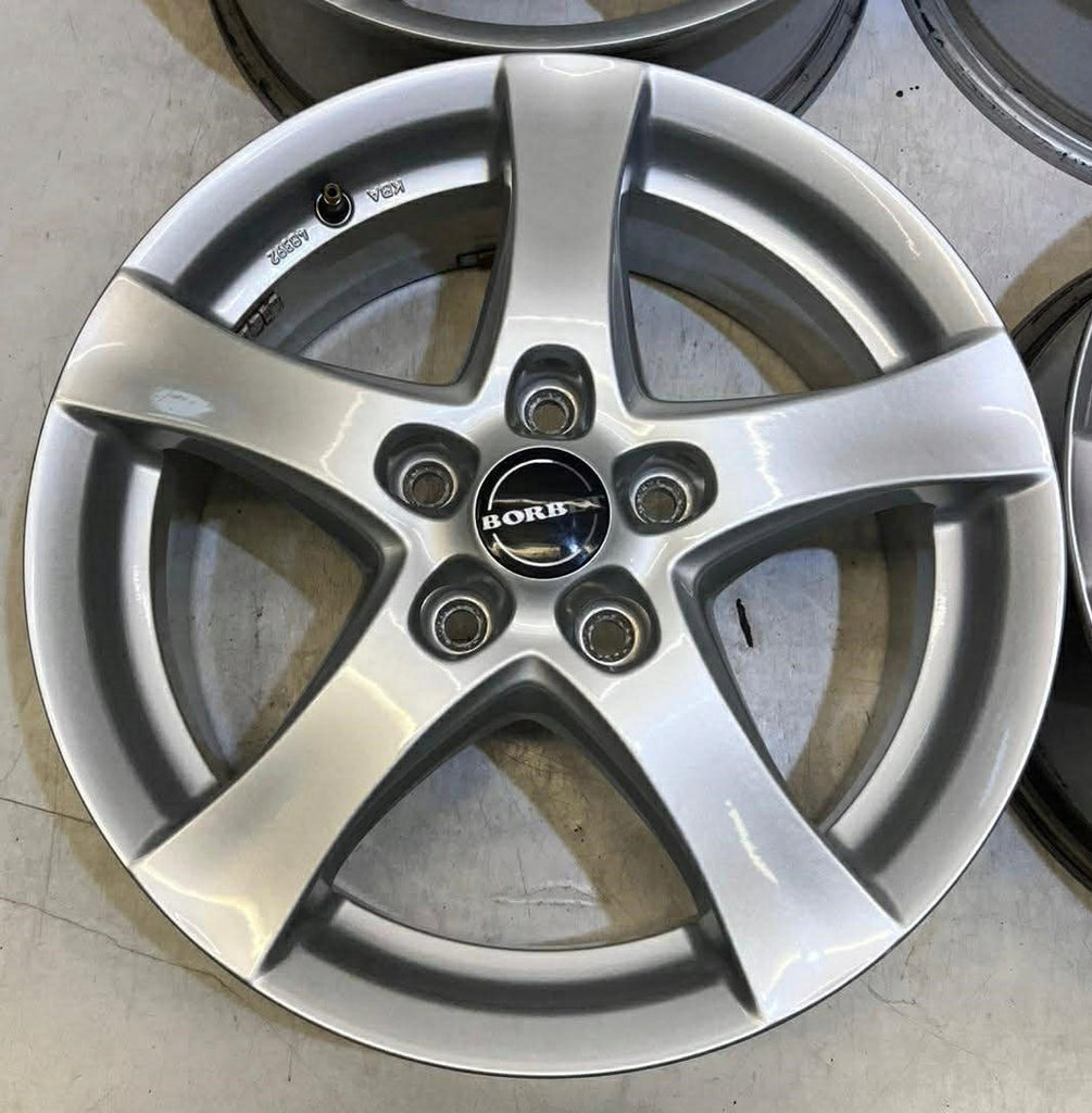 4x Alufelge 16 Zoll 6.5" 5x112 50ET Glanz Silber KBA51615 Rim Wheel FEL8450208253os