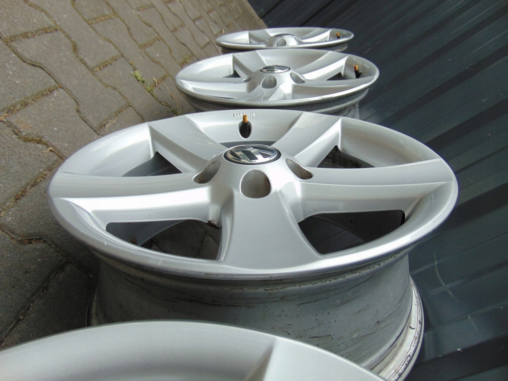 4x Alufelge 16 Zoll 6.5" 5x112 33ET Silber 5N0071466 VW Tiguan Rim Wheel FEL1589070482rd