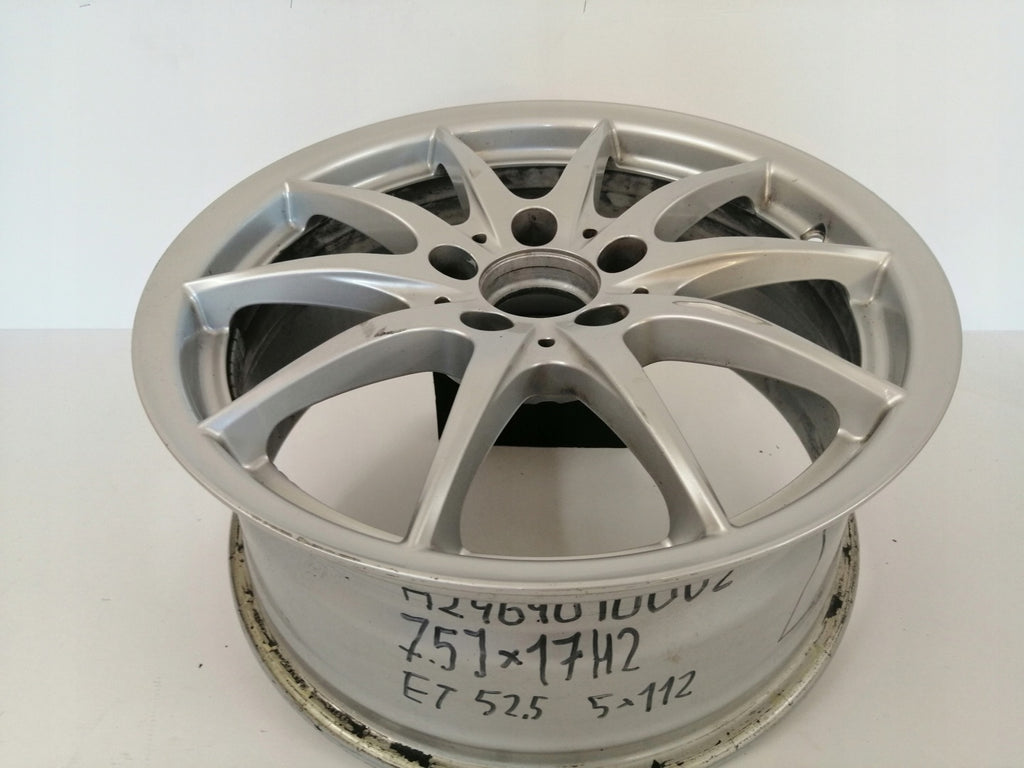 1x Alufelge 17 Zoll 7.5" 5x112 52 5ET A2464010002 Mercedes-Benz W246 Rim Wheel FEL6710908353xm