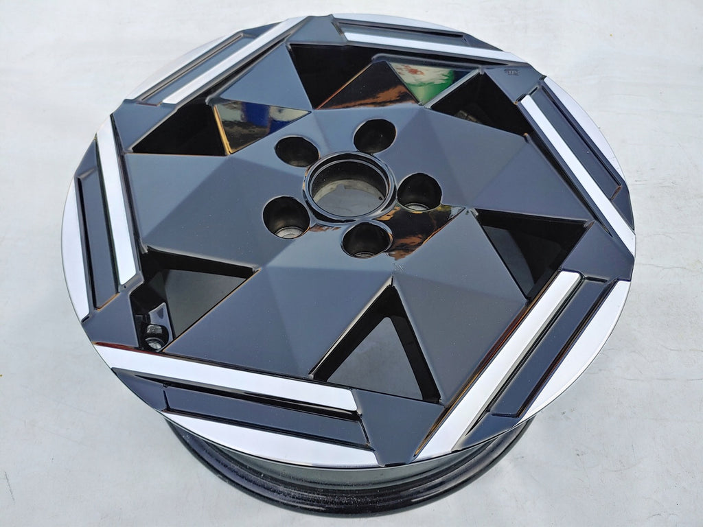 1x Alufelge 16 Zoll 6.5" 5x114.3 40ET Glanz Schwarz R32665 Nissan Leaf Rim Wheel