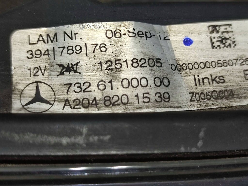 Frontscheinwerfer Mercedes-Benz A2048201539 Links Scheinwerfer Headlight SCH9923424334mw