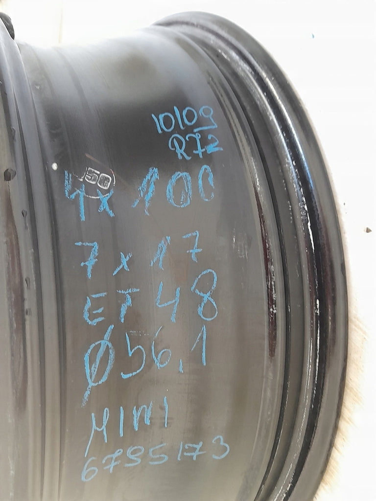 1x Alufelge 17 Zoll 7.0" 4x100 Mini Rim Wheel
