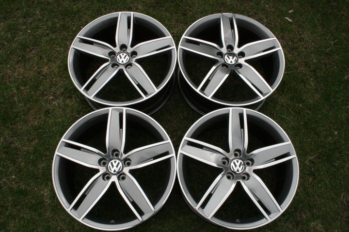 4x Alufelge 19 Zoll 8.0" 5x112 8V0601025AS Mg Passat Cc Touran Golf I Rim Wheel FEL8024956334cb