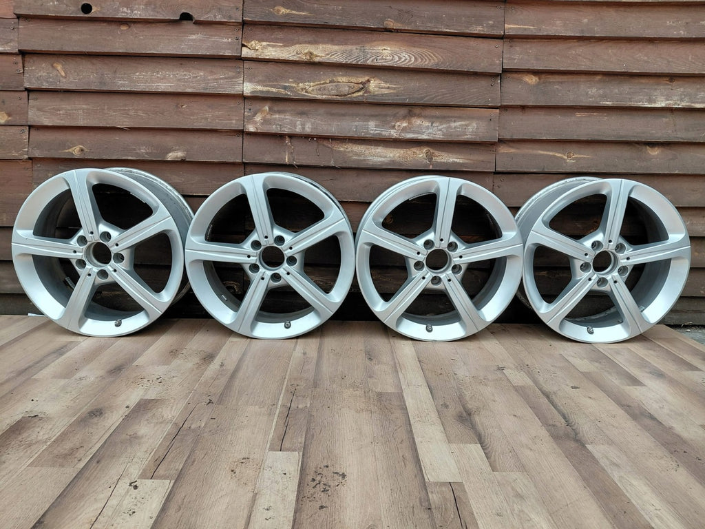 4x Alufelge 17 Zoll 6.5" 5x112 44ET Glanz Silber A1774011200 Mercedes-Benz FEL5164992875qr