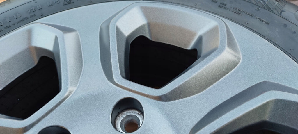 1x Alufelge 16 Zoll 6.5" 4x108 37 5ET Matt Schwarz Ford Fiesta I Ecosport FEL1190768250uw