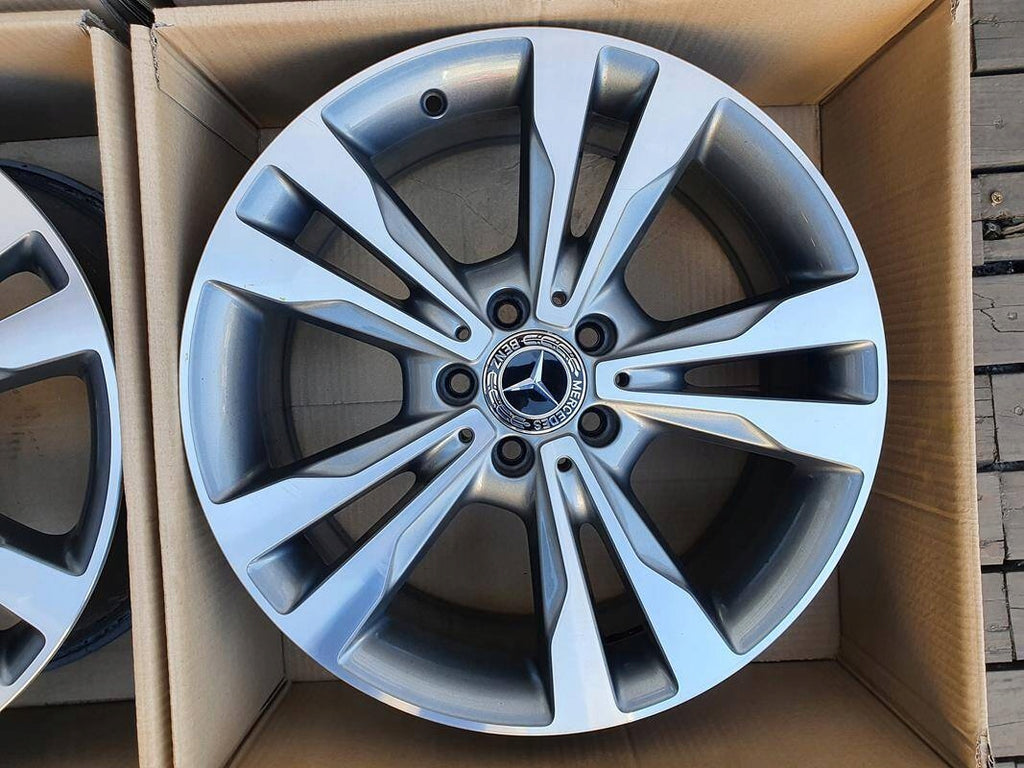 4x Alufelge 18 Zoll 7.5" 5x112 44ET Glanz Graphit A2054012802 Mercedes-Benz Mg