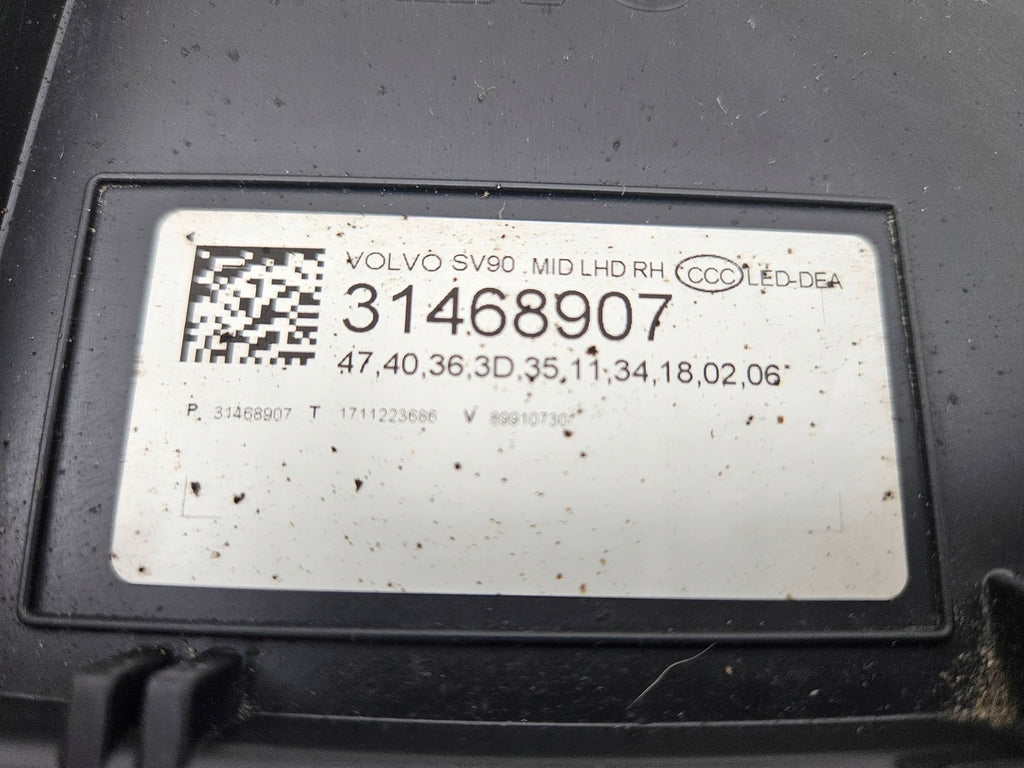 Frontscheinwerfer Volvo S90 V90 31468907 Rechts Scheinwerfer Headlight SCH1901678792er