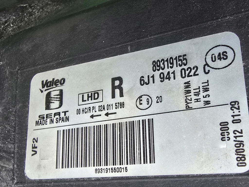Frontscheinwerfer Seat Ibiza I 6j1 6J1941021C 6J1941022C Ein Satz Headlight SCH2867039425hx