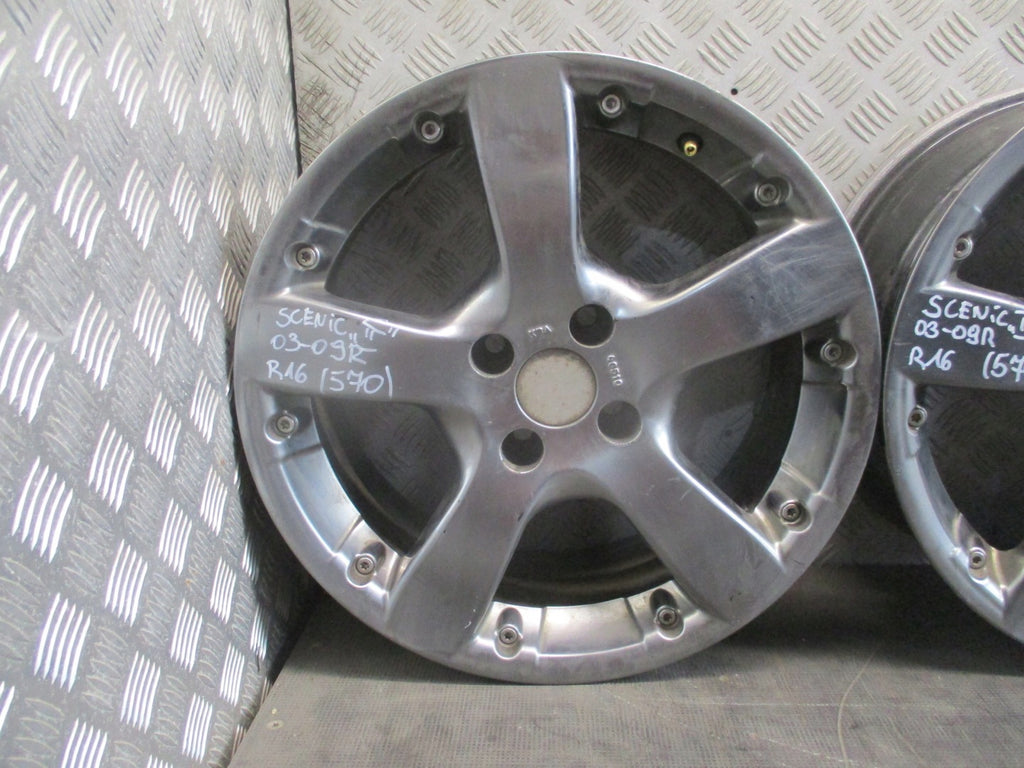 4x Alufelge 16 Zoll 7.0" 5x108 Renault Scenic Rim Wheel FEL5704602292ts