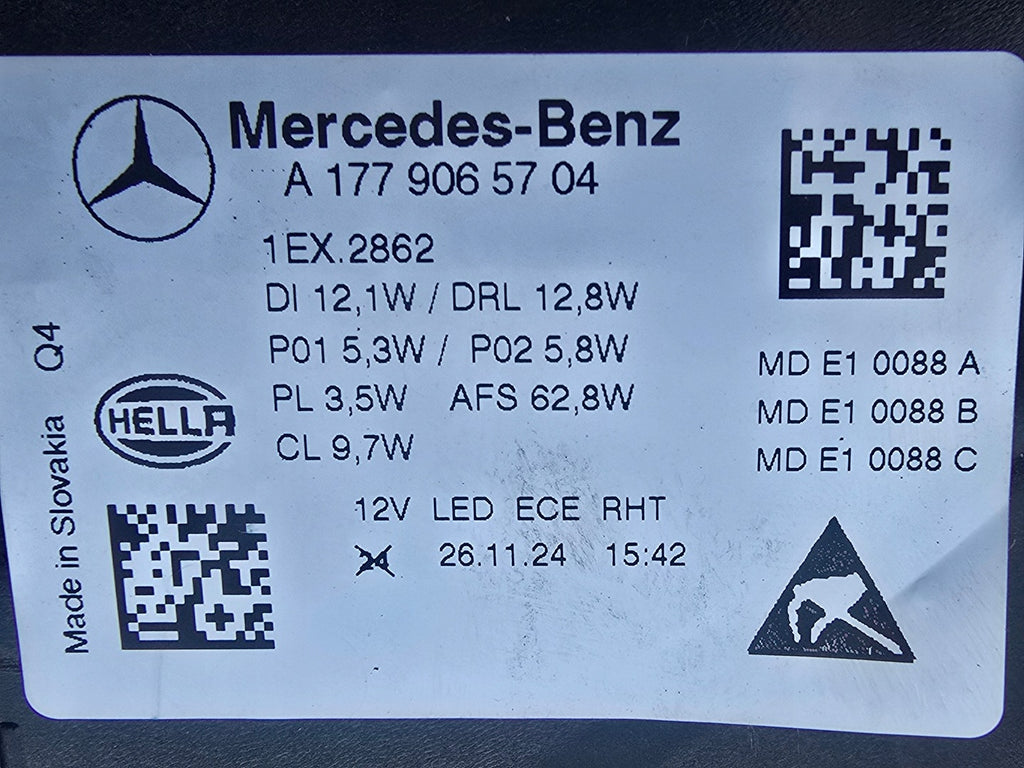 Frontscheinwerfer Mercedes-Benz W177 A1779065704 Full LED Links Headlight SCH6333214231xp