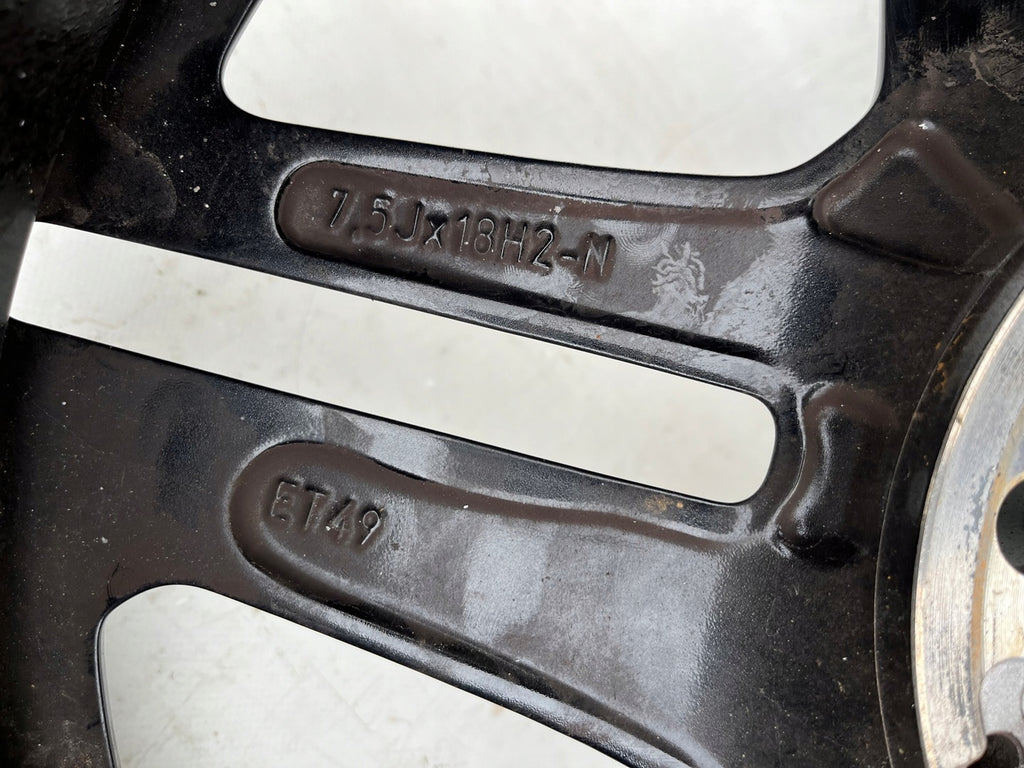 1x Alufelge 18 Zoll 7.5" 5x112 49ET Glanz Schwarz A1774011500 Mercedes-Benz W177