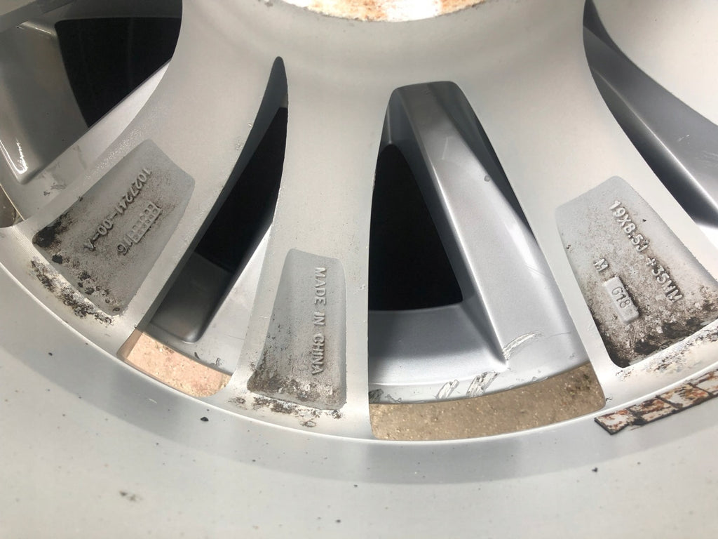 1x Alufelge 19 Zoll 8.5" 5x120 35ET Glanz Silber 1027241-00- Tesla Model X S FEL9235257100ef