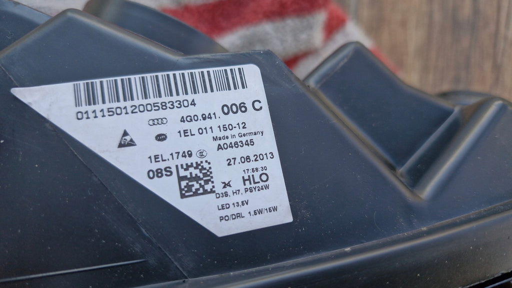 Frontscheinwerfer Audi A6 C7 4G0941006 Xenon Rechts Scheinwerfer Headlight SCH5051108013ro