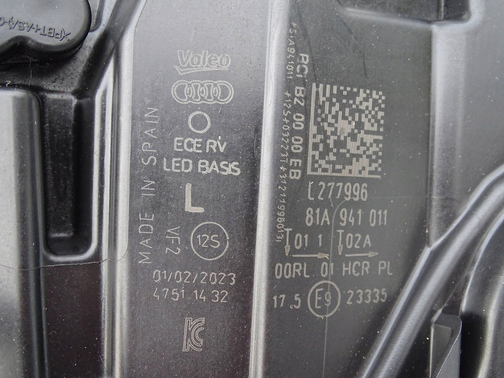 Frontscheinwerfer Audi Q2 81A941011 Full LED Ein Stück (Rechts oder Links) SCH7114148985qi