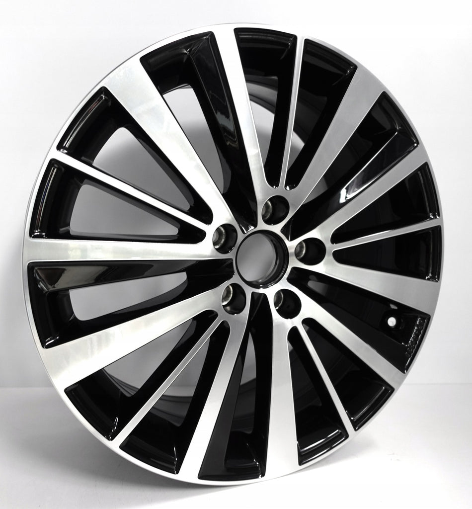 1x Alufelge 18 Zoll 7.5" 5x112 51ET Glanz Schwarz 5C5071498 Vw Rim Wheel