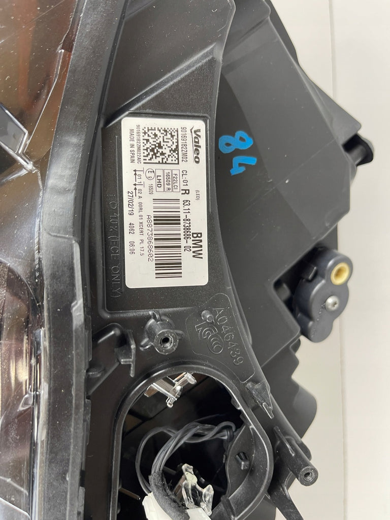 Frontscheinwerfer BMW 2 F22 F87 F23 8738686-02 LED Rechts Scheinwerfer Headlight SCH8057655020ab