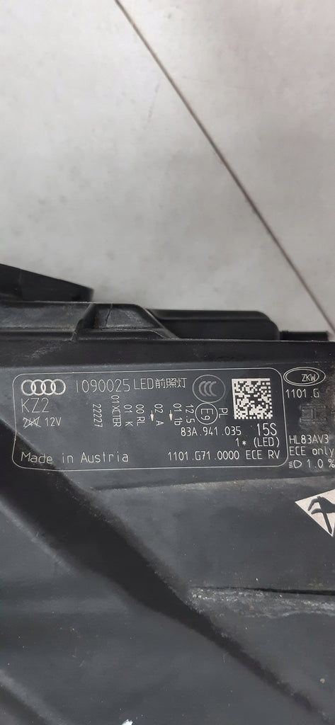 Frontscheinwerfer Audi Q3 83A941035 Full LED Links Scheinwerfer Headlight