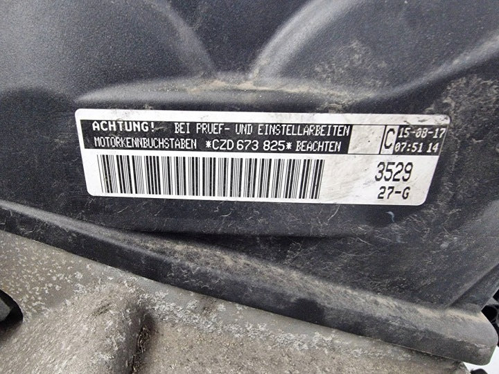 Motor VW Golf VII I CZD CZDA 1.4 TSI 150PS 86TKm 2017 Benzin Engine Unkomplett MOT6119345046xh