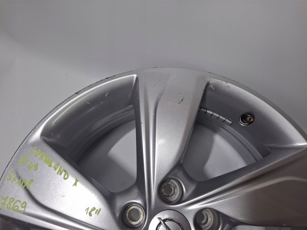 1x Alufelge 18 Zoll 7.5" 5x108 YP0006438 YP00180480 Opel Grandland X Rim Wheel