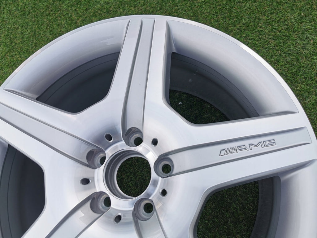 1x Alufelge 19 Zoll 9.5" 5x112 46ET Glanz Silber A1644011902 Mercedes-Benz Amg FEL5294078780ej