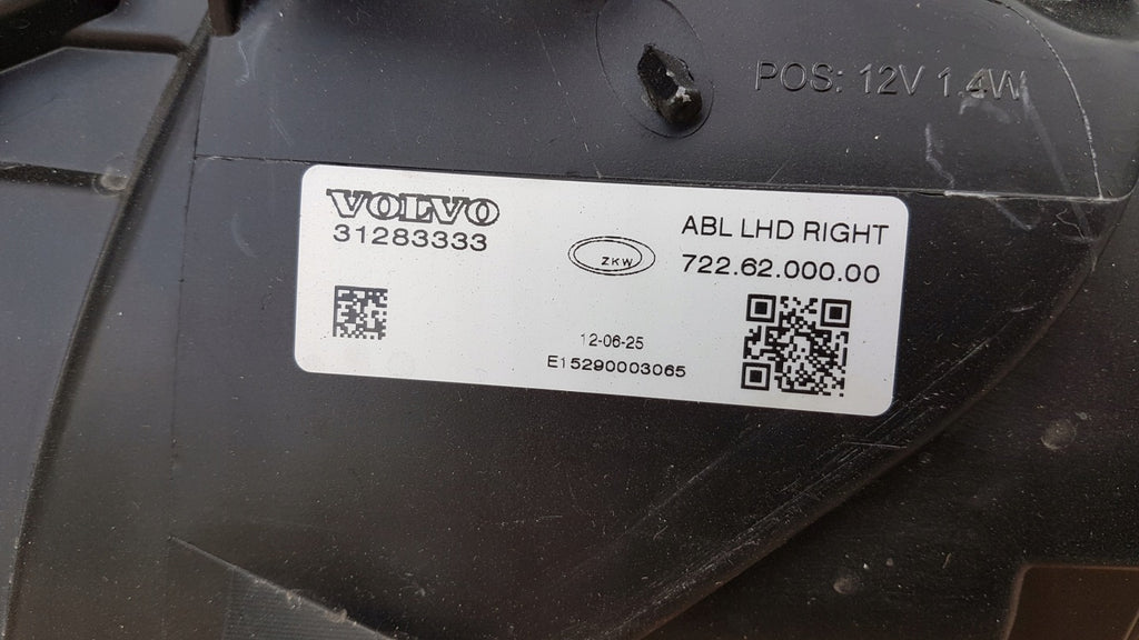 Frontscheinwerfer Volvo V40 31283333 Xenon Rechts Scheinwerfer Headlight SCH1346396505rm