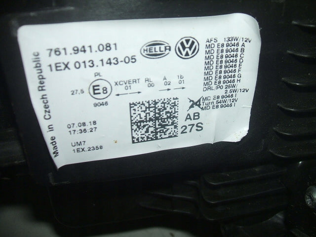 Frontscheinwerfer VW Touareg 761941081 Links Scheinwerfer Headlight SCH3242296043wm