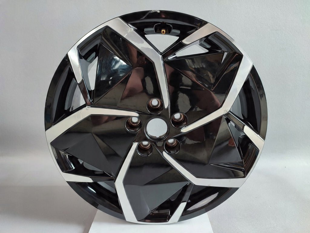 1x Alufelge 19 Zoll 7.5" 5x114.3 49,5ET Glanz Schwarz 52910-GI130 Hyundai Ioniq