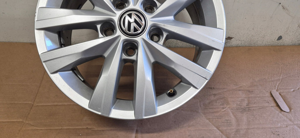 1x Alufelge 16 Zoll 6.5" 5x120 51ET Glanz Silber 7E0601025N VW Multivan FEL1478070436bu