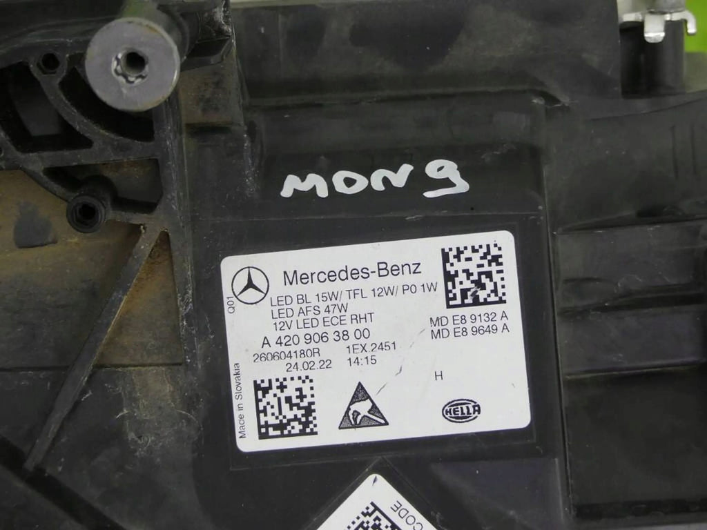 Frontscheinwerfer Mercedes-Benz Citan W420 4209063800 Full LED Links Headlight SCH4832556507jo