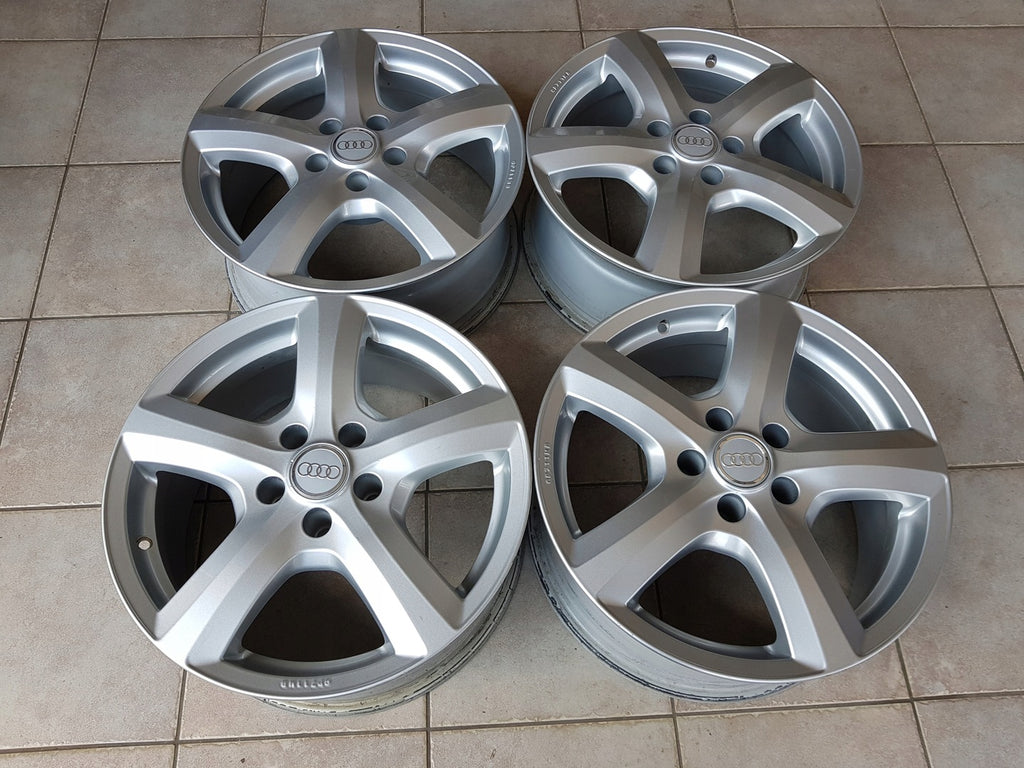 4x Alufelge 17 Zoll 7.5" 5x112 28ET Glanz Silber GP711MB Audi Allroad Rim Wheel