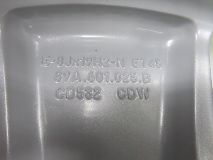4x Alufelge 19 Zoll 8.0" 5x112 45ET Glanz Silber 89A601025B Audi E-Tron FEL9657003612fd