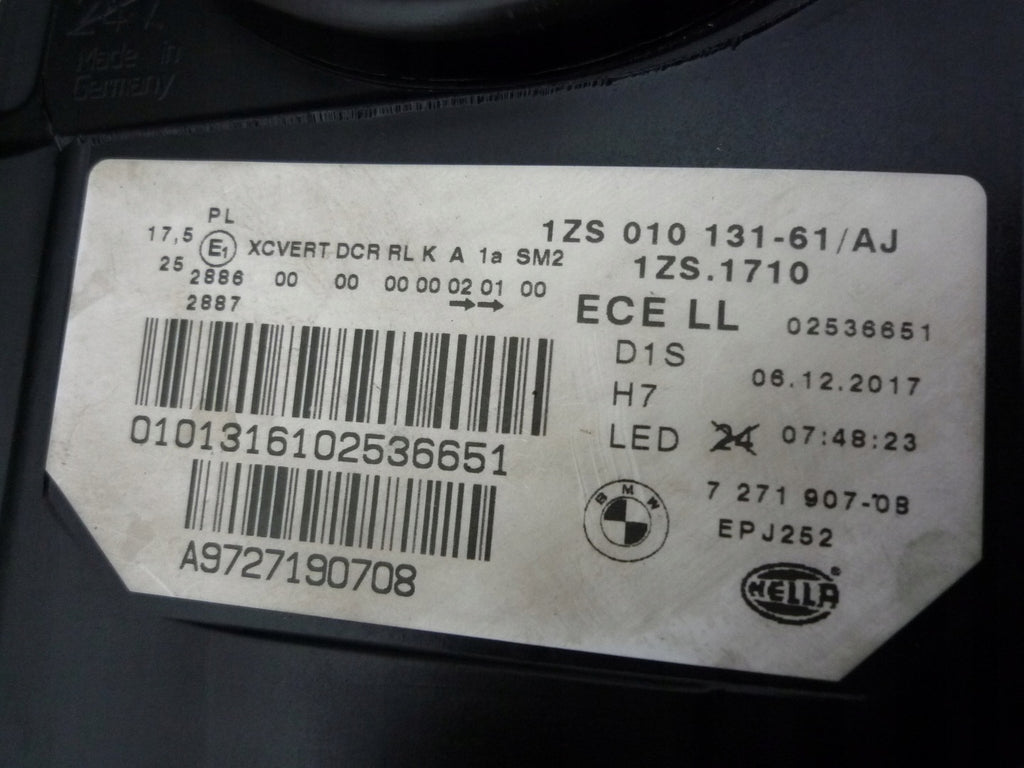 Frontscheinwerfer BMW 5 F11 F10 7271907 Xenon Ein Stück (Rechts oder Links) SCH3939735328yn