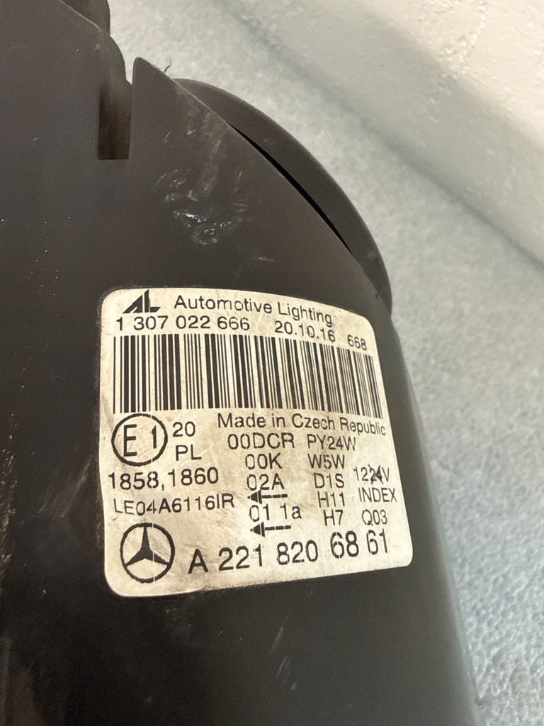 Frontscheinwerfer Mercedes-Benz W221 1307022666 Rechts Scheinwerfer Headlight SCH7231241966vq